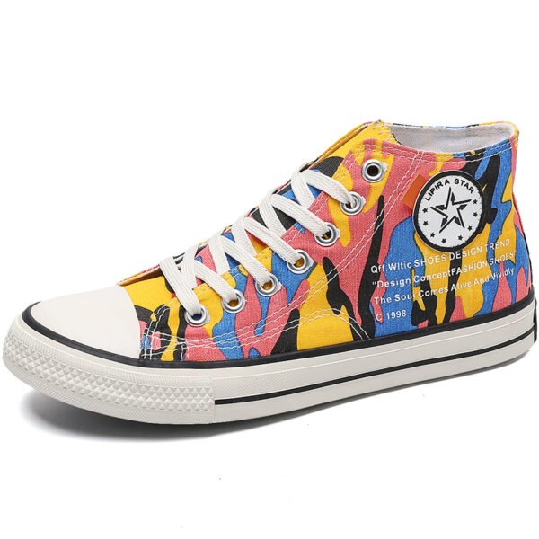 High Top Canvas Trendy Breathable Fashion Men Canvas Shoes-6980