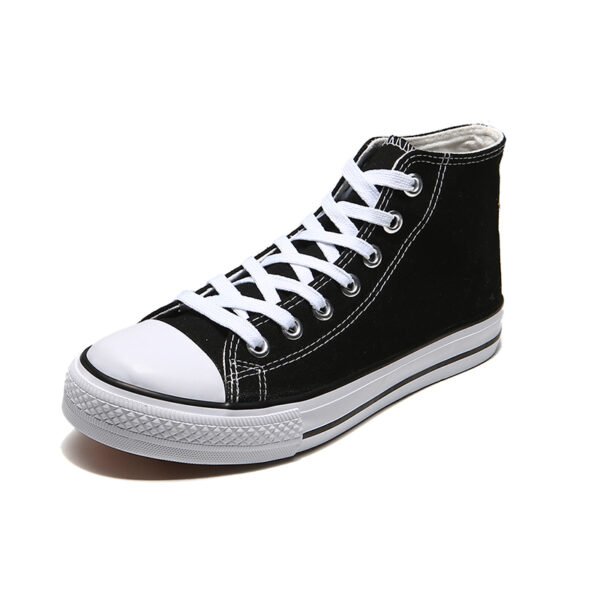 Canvas Sneakers High Lace Up Casual Walking Shoes-6638
